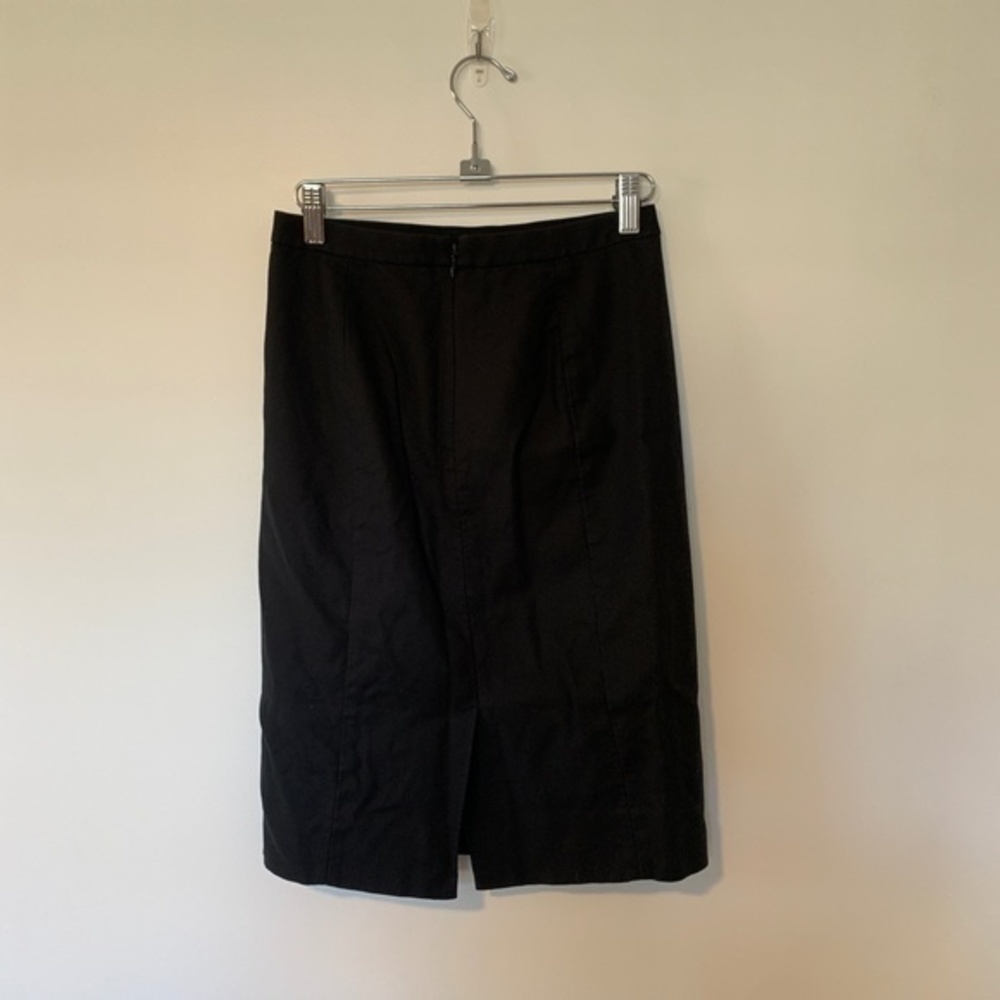 J. Crew Black Pencil Skirt sz 00 - Picture 3 of 7